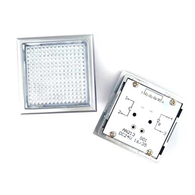 إضاءة طوارئ مصعد ThyssenKrupp للسيارات بالضغط - نوع الزر AN213G01 DC24V ضوء مربع